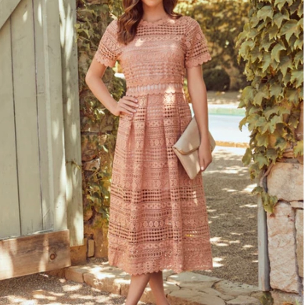 Clay lace midi dress  NWT size Small